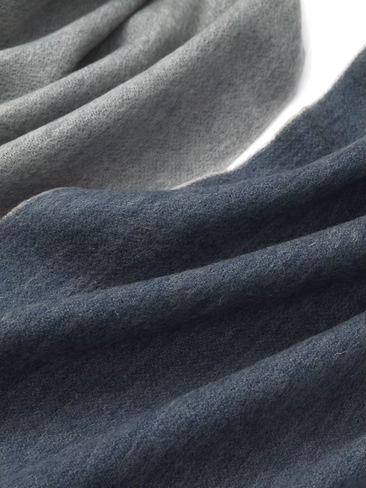 Écharpe en laine à carreaux double face pour hommes