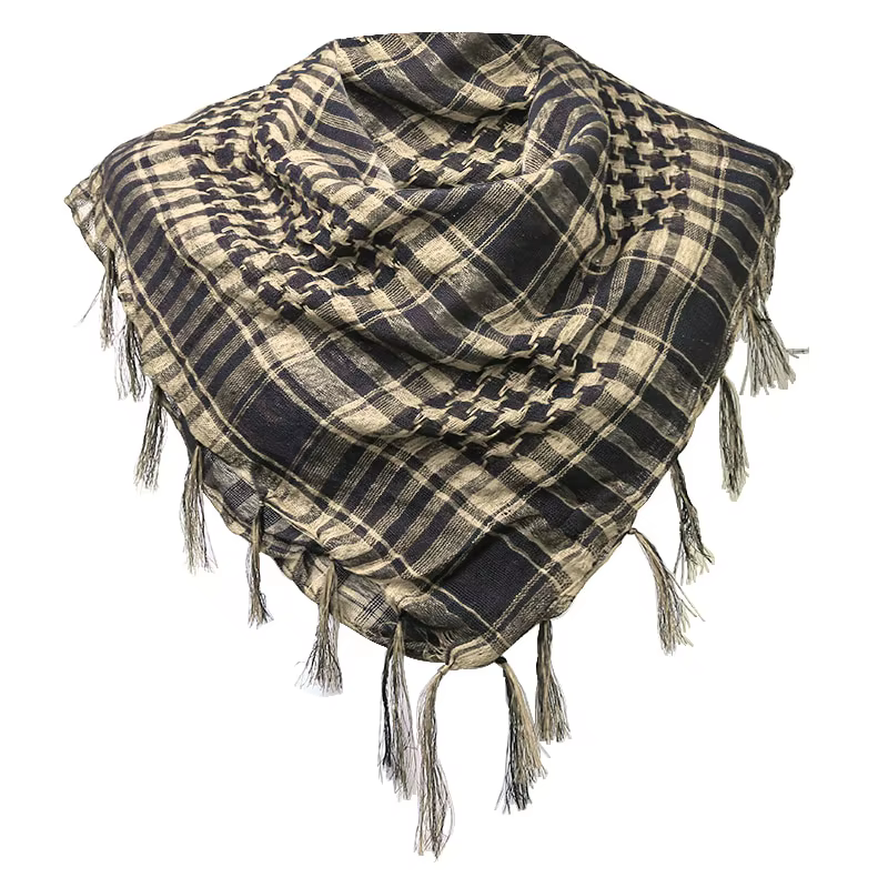 Écharpe pied-de-poule à carreaux Hijab Bandana