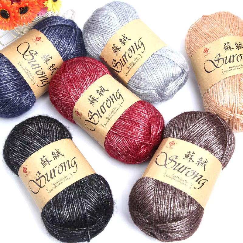 Fil de Laine Ogo pour Crochet Grossier, Écharpe et Pull à la Main, 100g/Boule, 325m
