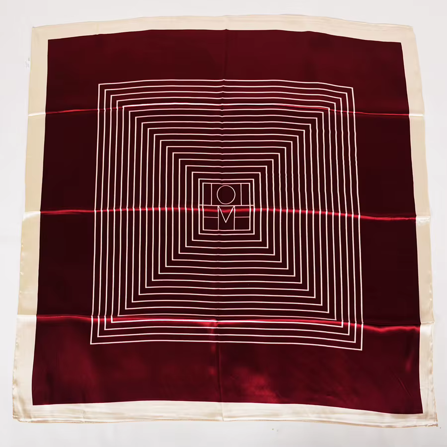 BYSIFA – foulard de marque en Satin rouge pour femmes