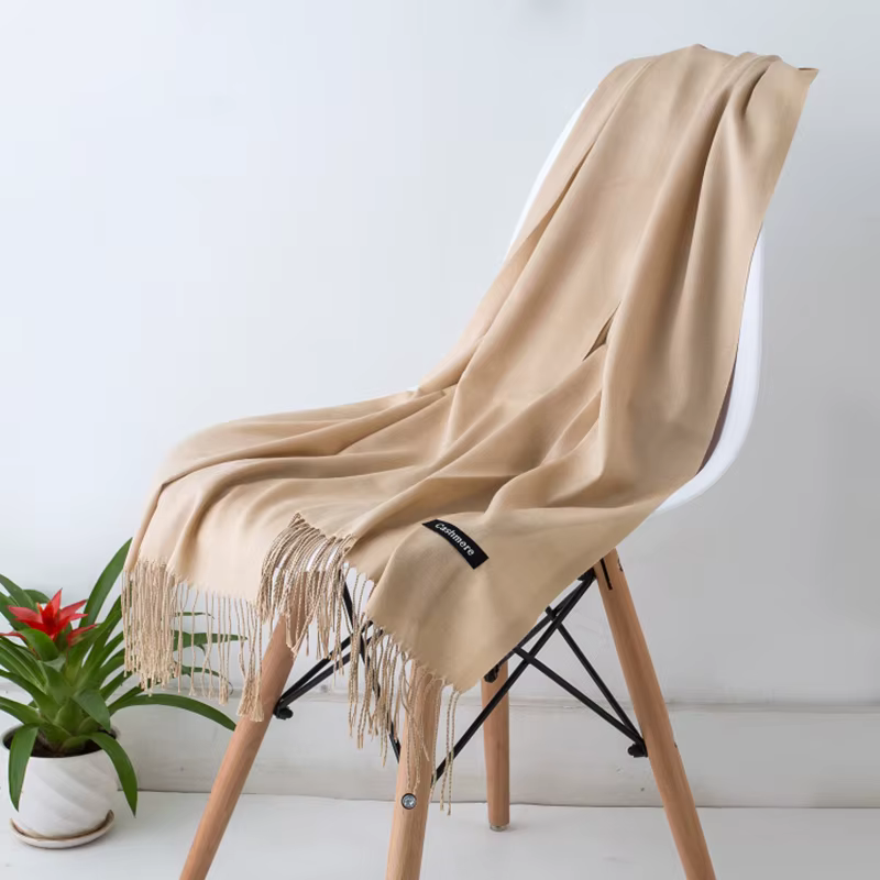 Desgine marque solide femmes cachemire écharpe automne hiver chaud châles enveloppes 2024 hommes Pashmina glands foulards femme Foulard Mujer