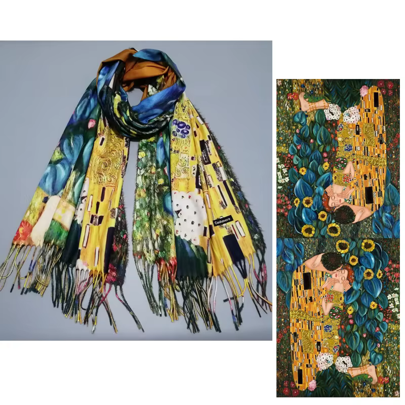 Gustav Klimt – écharpe en cachemire pour femme