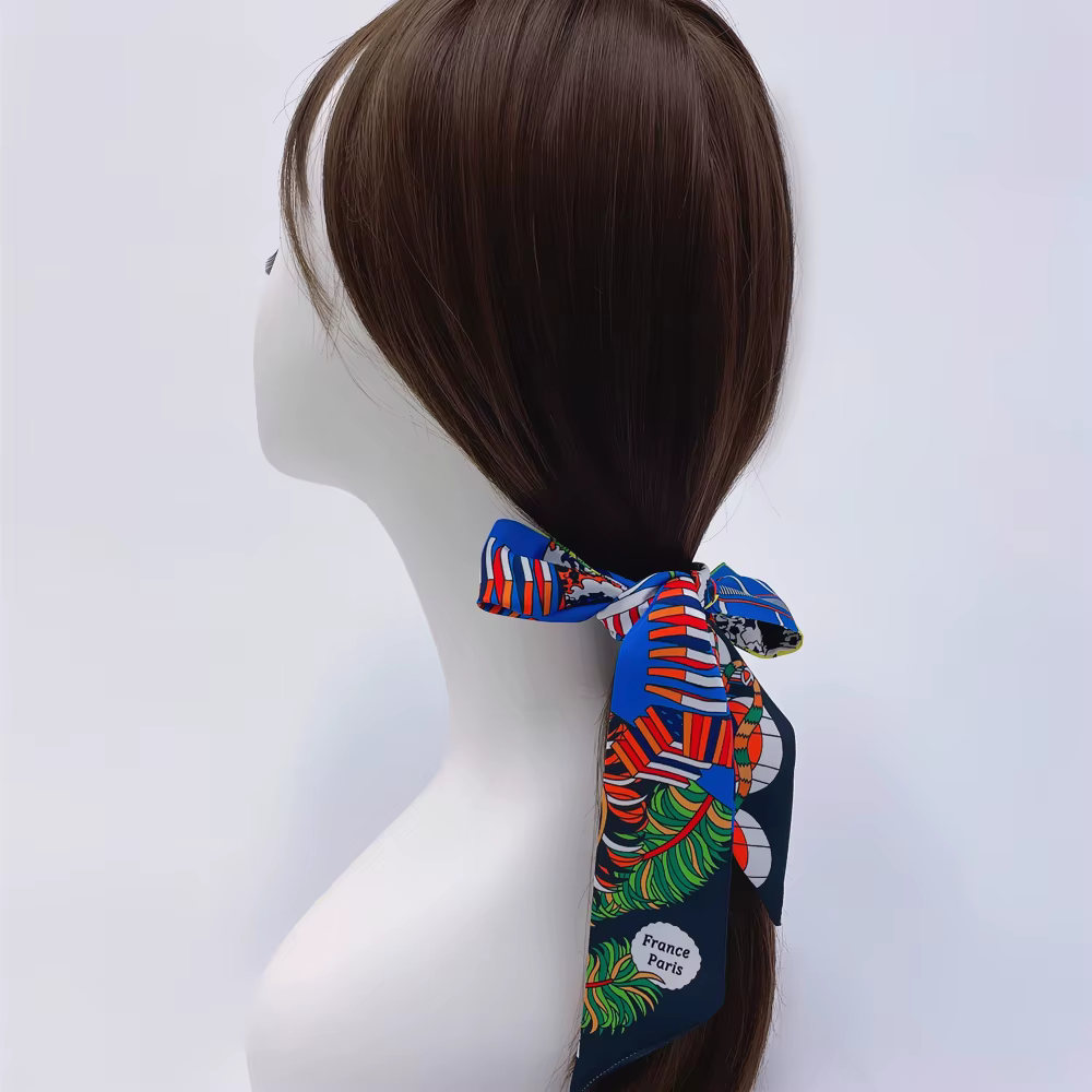 Foulard de cheveux en soie pour femmes