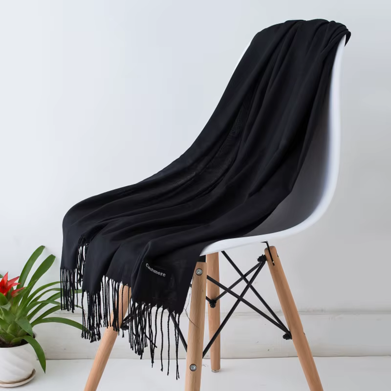 Desgine marque solide femmes cachemire écharpe automne hiver chaud châles enveloppes 2024 hommes Pashmina glands foulards femme Foulard Mujer