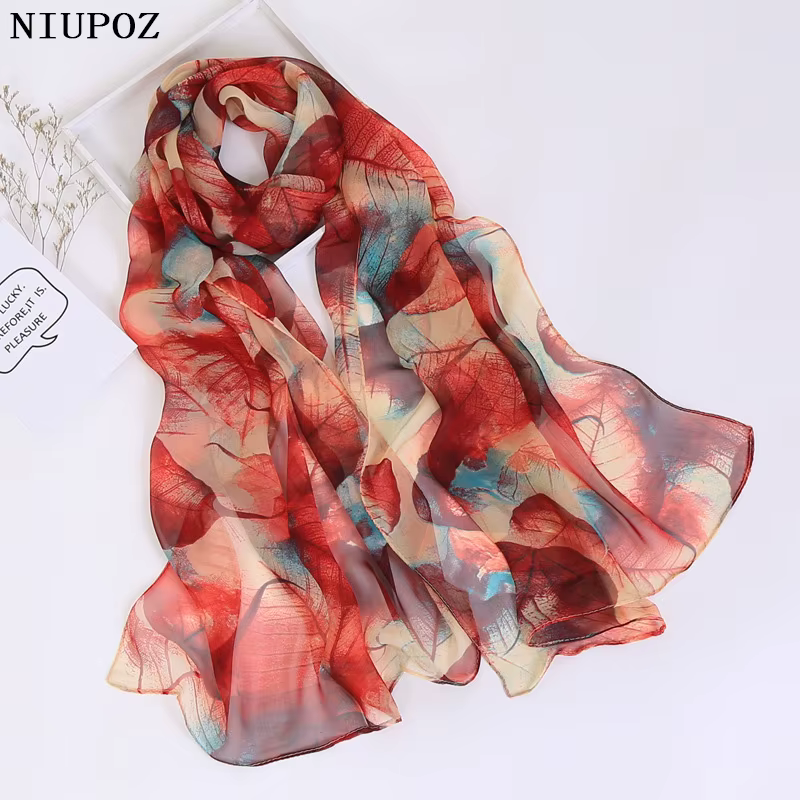 Foulard en mousseline de soie georgette pour femme