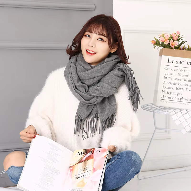 Femmes cachemire foulards automne hiver nouveaux étudiants femme laine Plaid écharpe dame larges treillis Long châle couverture chaude Tippet