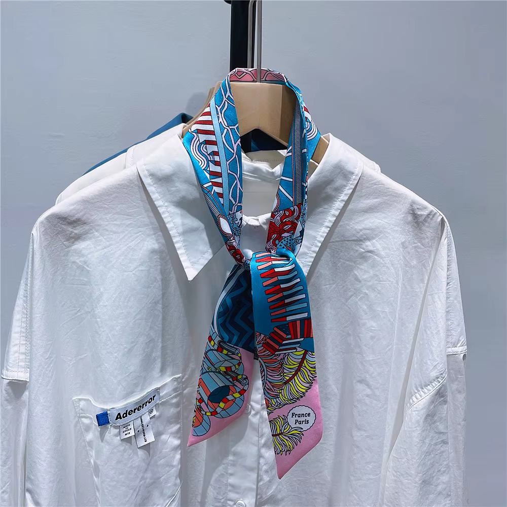 Foulard de cheveux en soie pour femmes