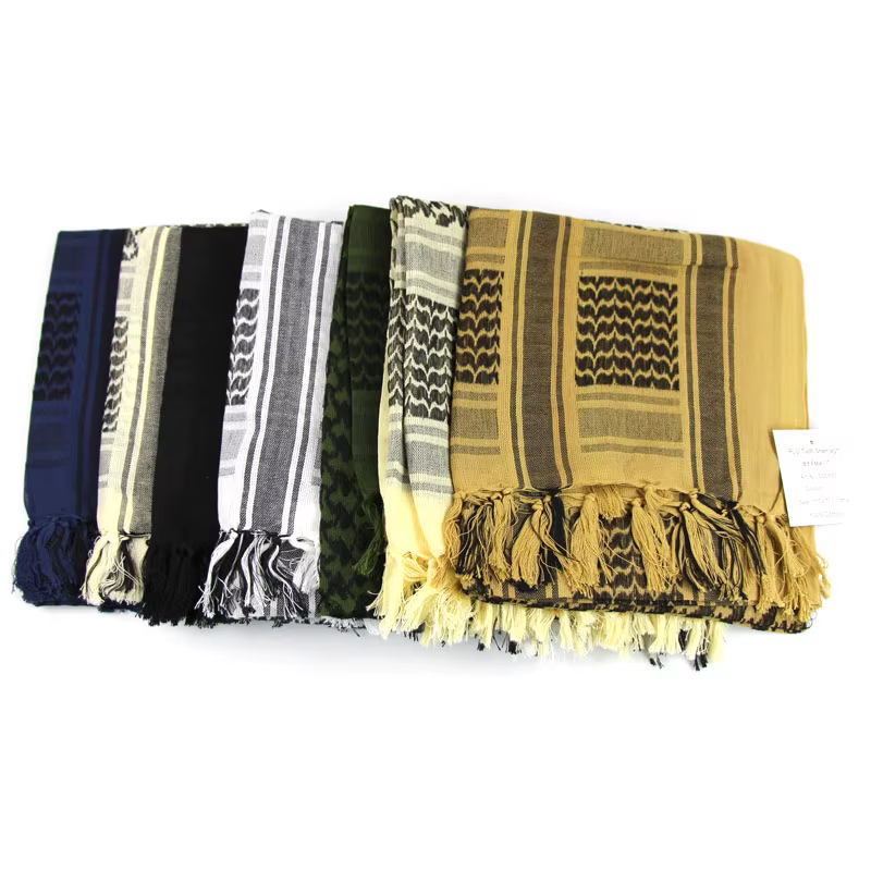 Offre spéciale arabe Keffiyeh Shemagh écharpe coton hiver châle cou plus chaud couverture tête enveloppement coupe-vent