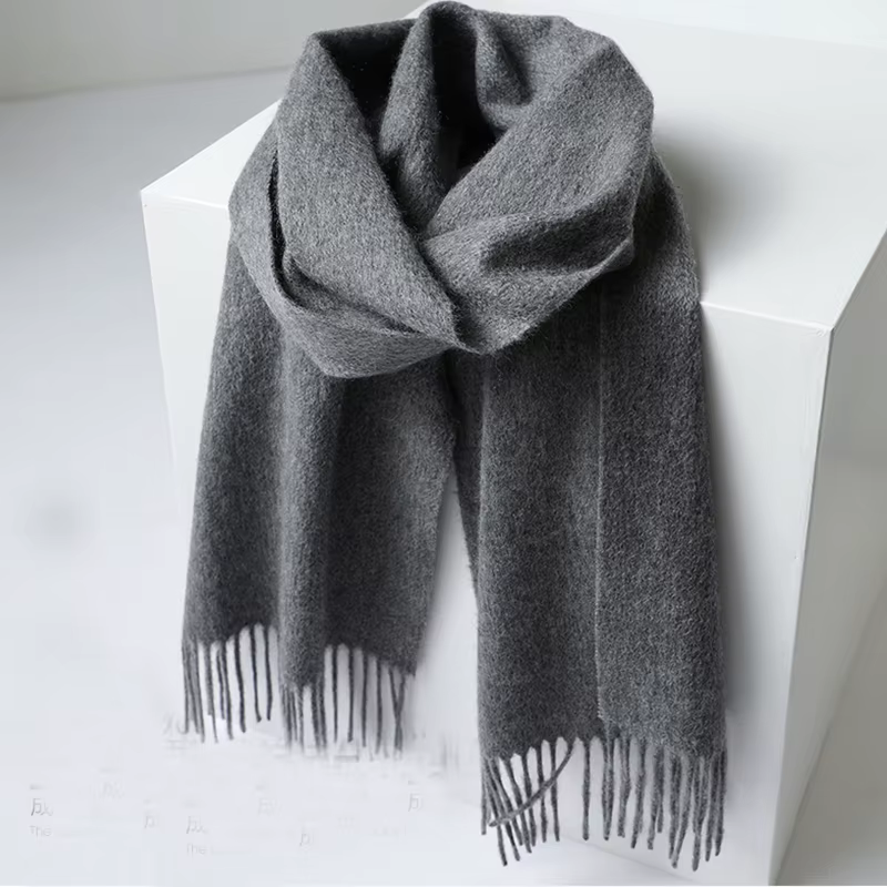 100% cachemire écharpe hommes marque de luxe hiver hommes écharpe unisexe femmes épais chaud cou couleur unie Pashmina écharpe mâle châles