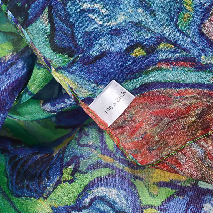 [BYSIFA] nouveau bleu vert foulard en soie châle femmes marque de mode 100% Pure