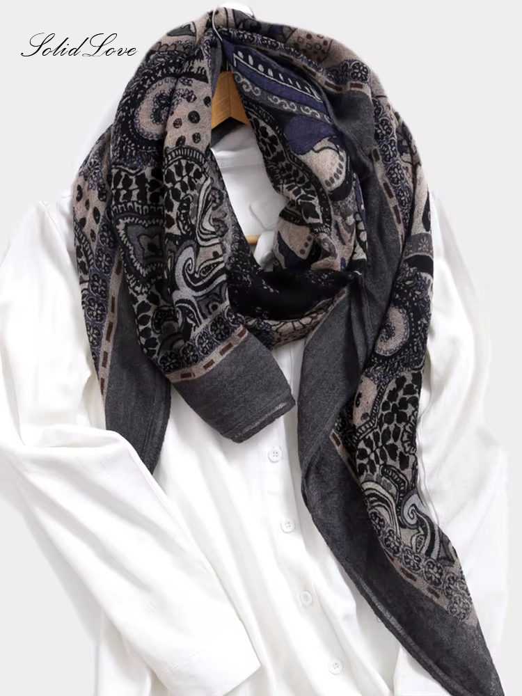 Écharpe carrée Hijab pour femme