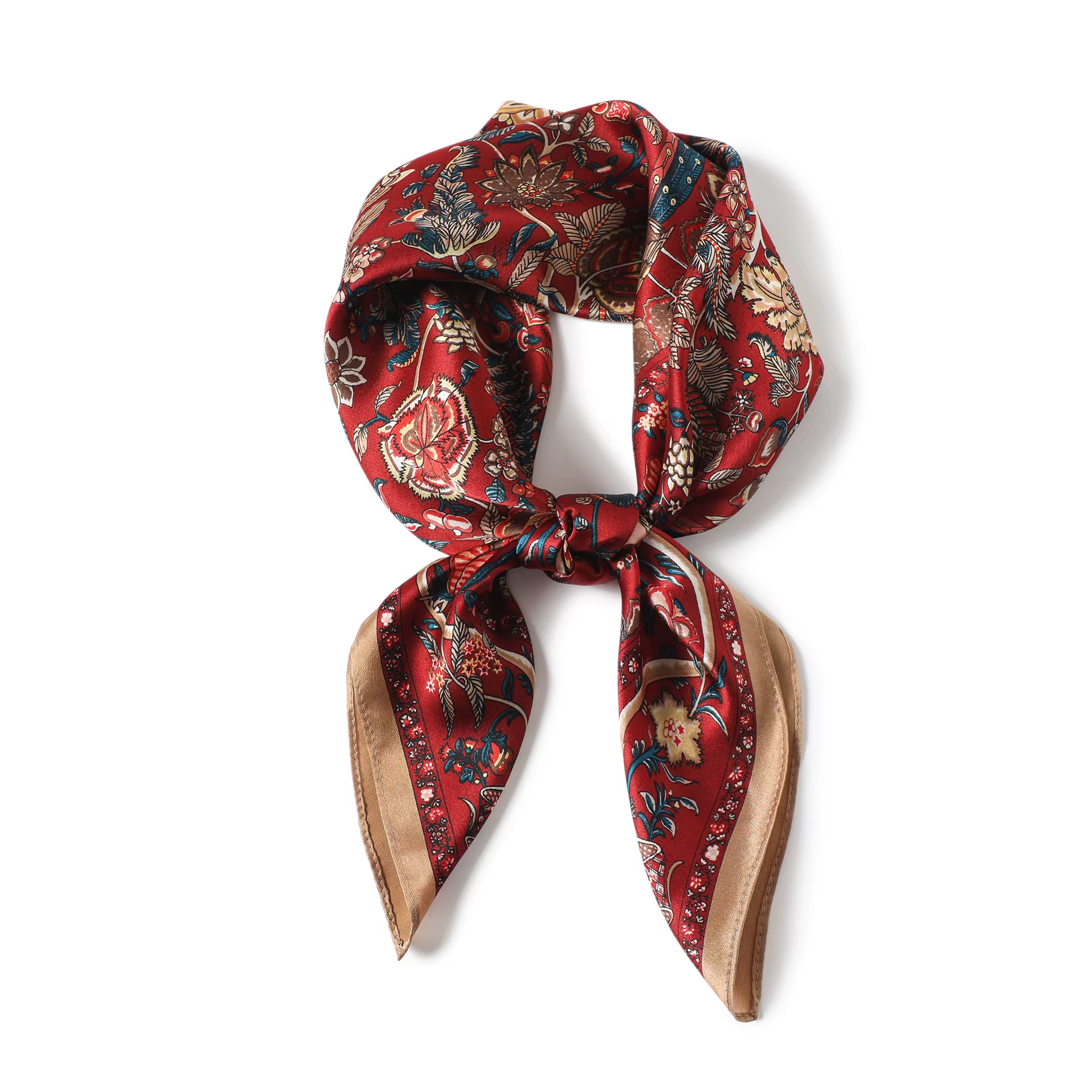 Foulard de luxe femmes printemps imprimé 100% foulards en soie véritable enveloppement châle carré bandana dame nouveau