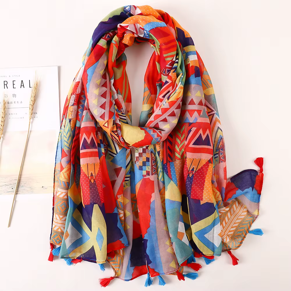 Marque de luxe 2021 coton écharpe femmes grands châles Pashmina musulman Hijab Foulard conception imprimer dame plage étole foulards paréo