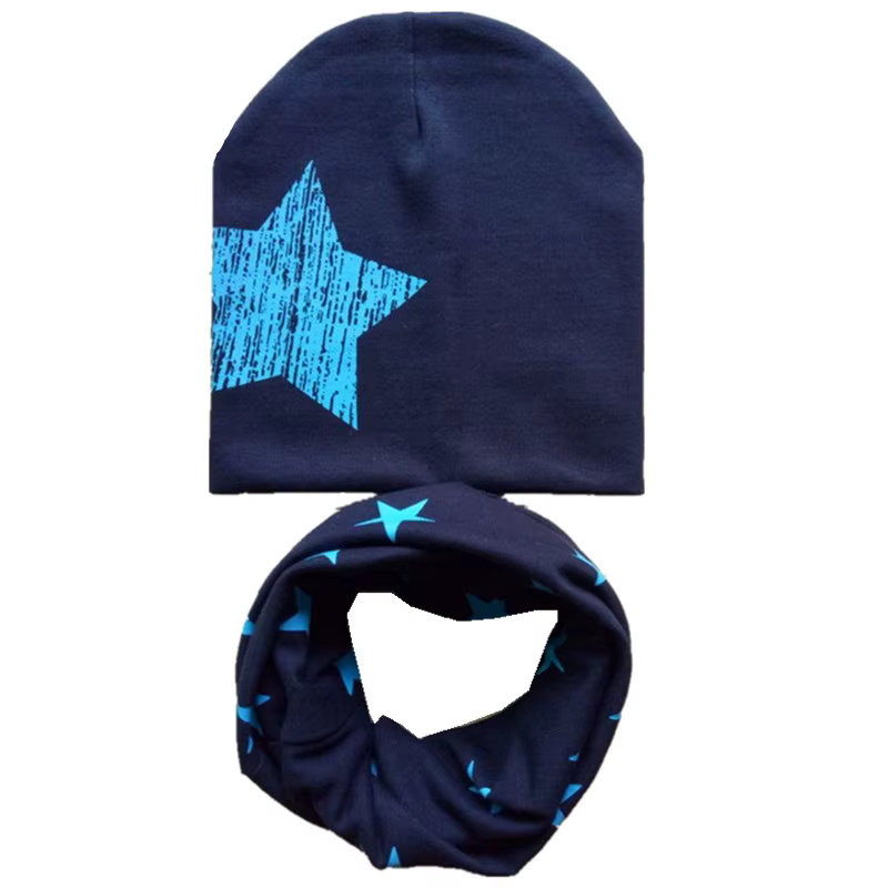 Ensemble bonnet et écharpe en coton pour bébé