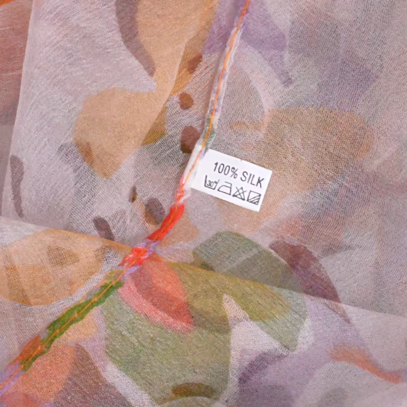 Rose Orange foulard en soie 2016 nouveau Design longues foulards féminins imprimés 170*100 cm printemps automne