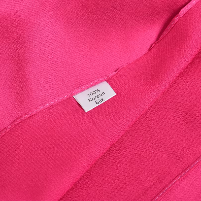 BYSIFA – foulard en soie bleu clair pour femmes