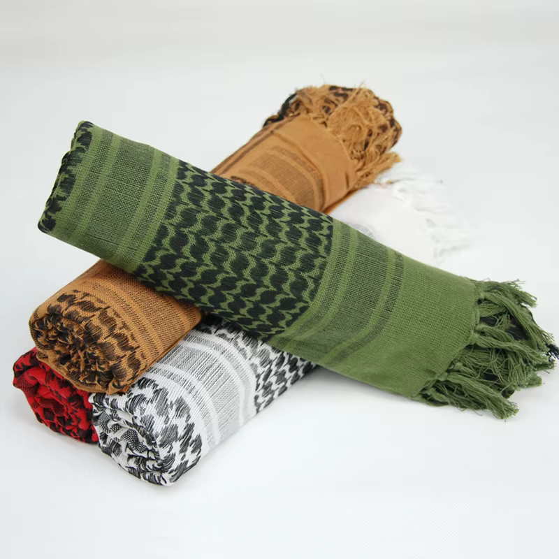 Offre spéciale arabe Keffiyeh Shemagh écharpe coton hiver châle cou plus chaud couverture tête enveloppement coupe-vent