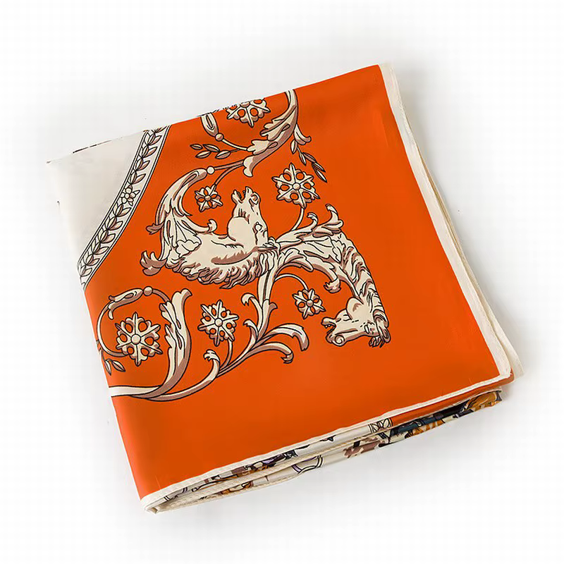 InjSquare-Foulard imprimé cheval espagnol