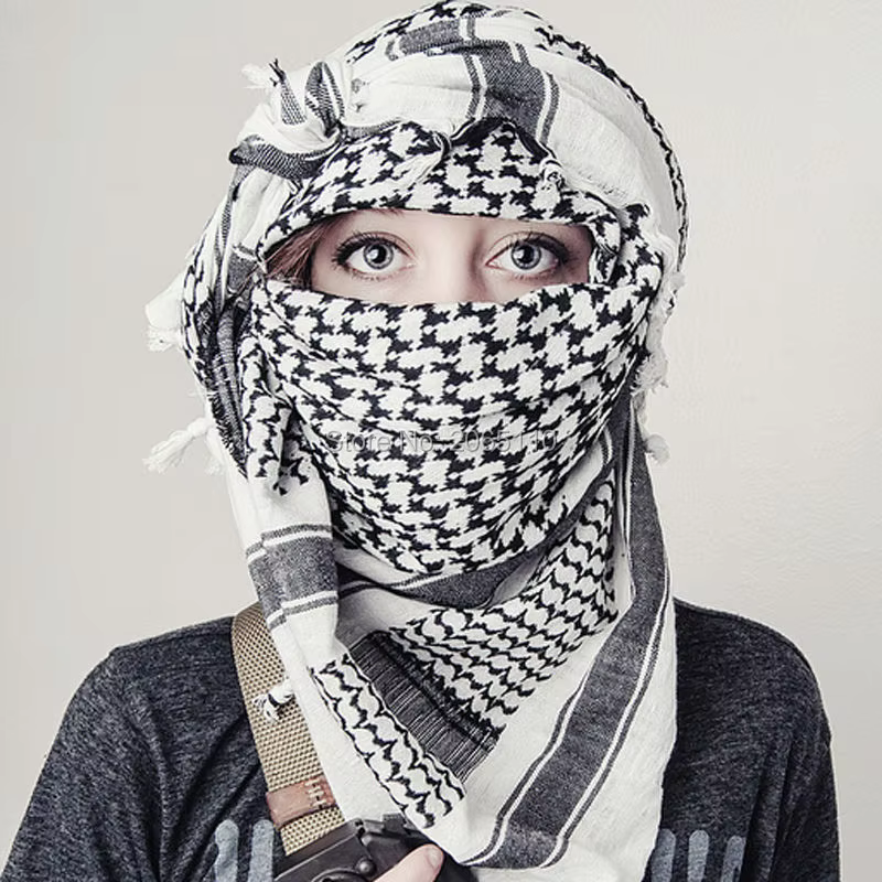 Offre spéciale arabe Keffiyeh Shemagh écharpe coton hiver châle cou plus chaud couverture tête enveloppement coupe-vent