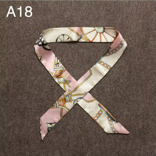 Moins cher femmes dames bandeau foulard en soie mode écharpe sacs de cheveux poignée décoration cravate multifonction