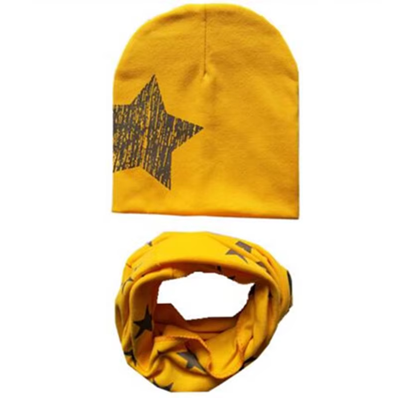 Ensemble bonnet et écharpe en coton pour bébé
