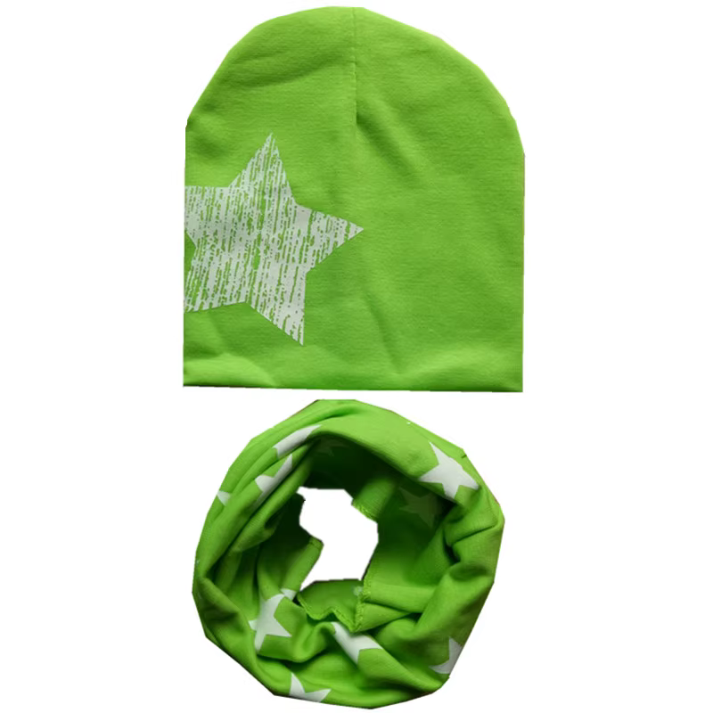 Ensemble bonnet et écharpe en coton pour bébé