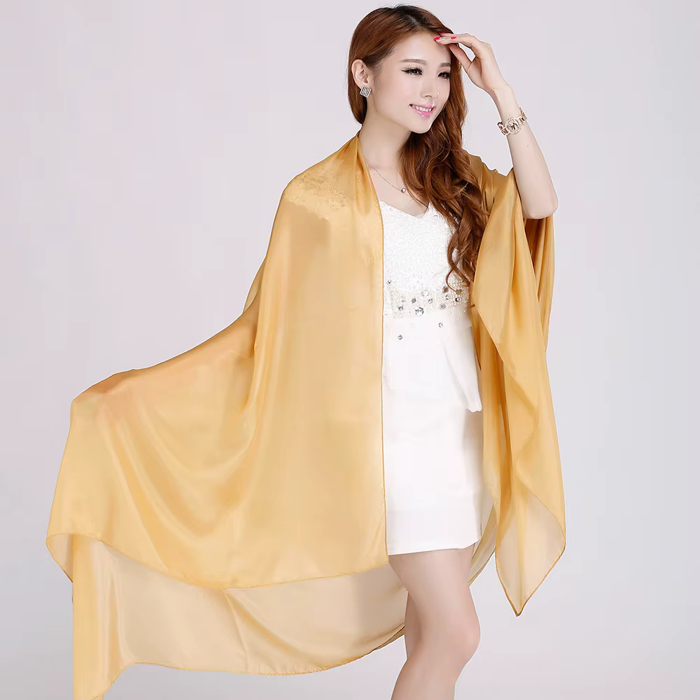 Dames marque gris mûrier soie écharpe châle 180*110 cm surdimensionné Design femme foulards enveloppes été parasol châles kaki noir