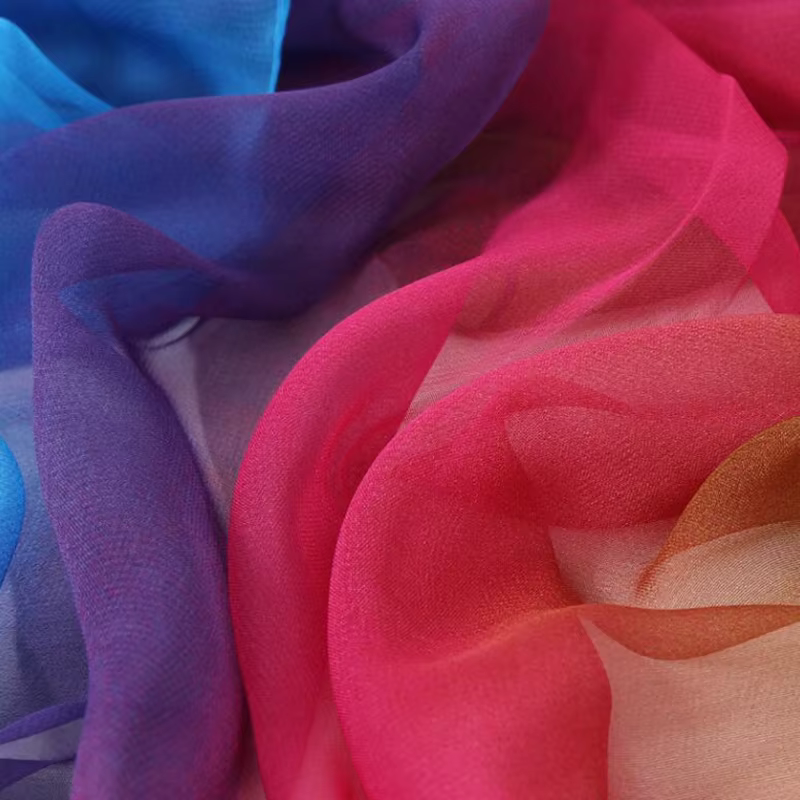 Foulard en mousseline de soie georgette pour femme
