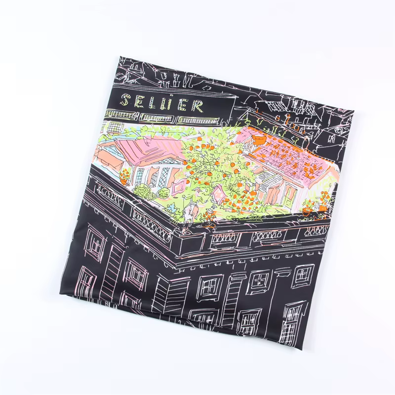 Foulard de jardin en sergé de 90cm pour femmes
