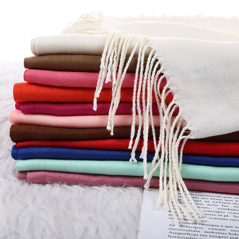 Desgine marque solide femmes cachemire écharpe automne hiver chaud châles enveloppes 2024 hommes Pashmina glands foulards femme Foulard Mujer
