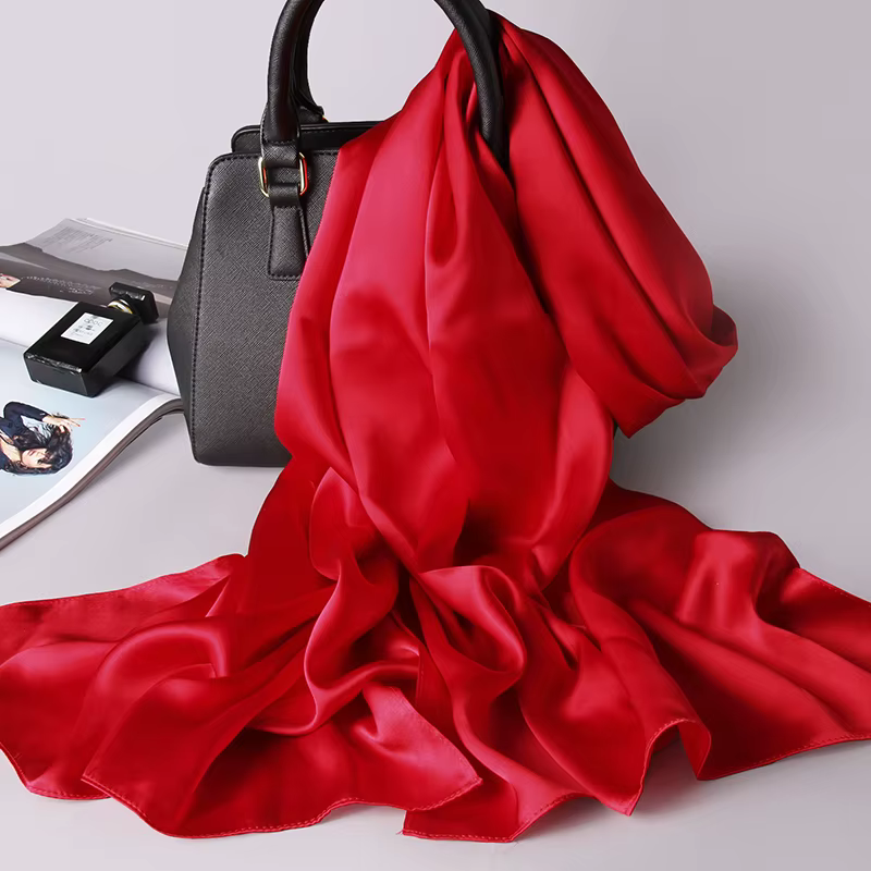 Foulard Long en soie naturelle pour femmes