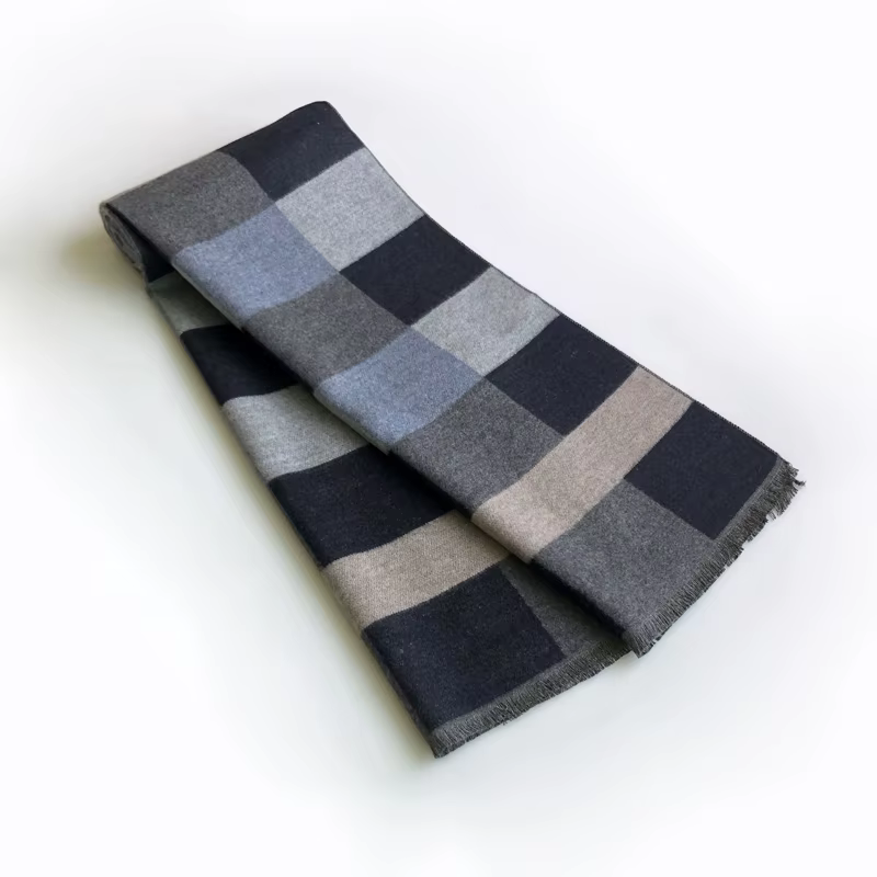 2024 décontracté Cool hommes foulards hiver chaud Viscose cachemire écharpe enveloppes automne