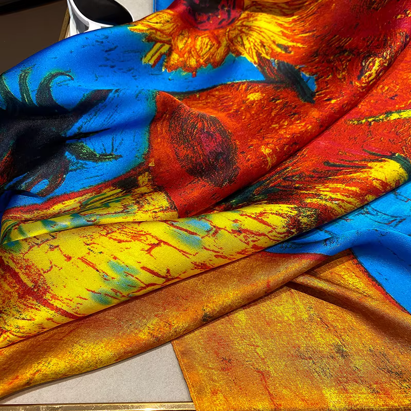 Van Gogh – écharpe en soie pour femmes