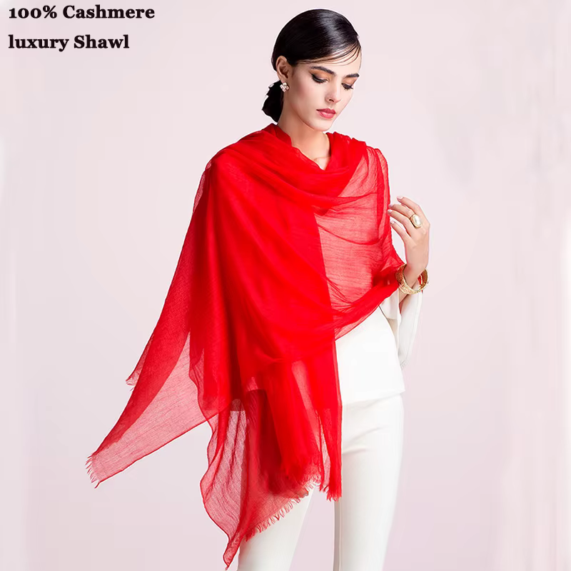 Écharpe en cachemire 400S/classe 100% pour femme