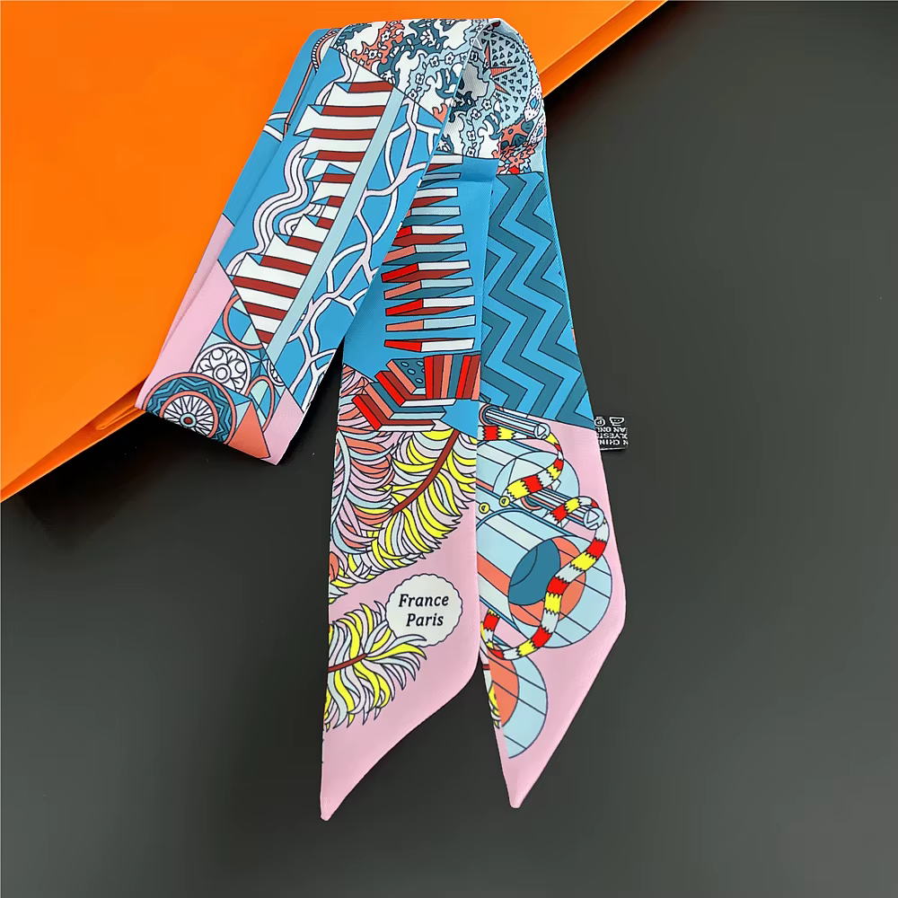Foulard de cheveux en soie pour femmes