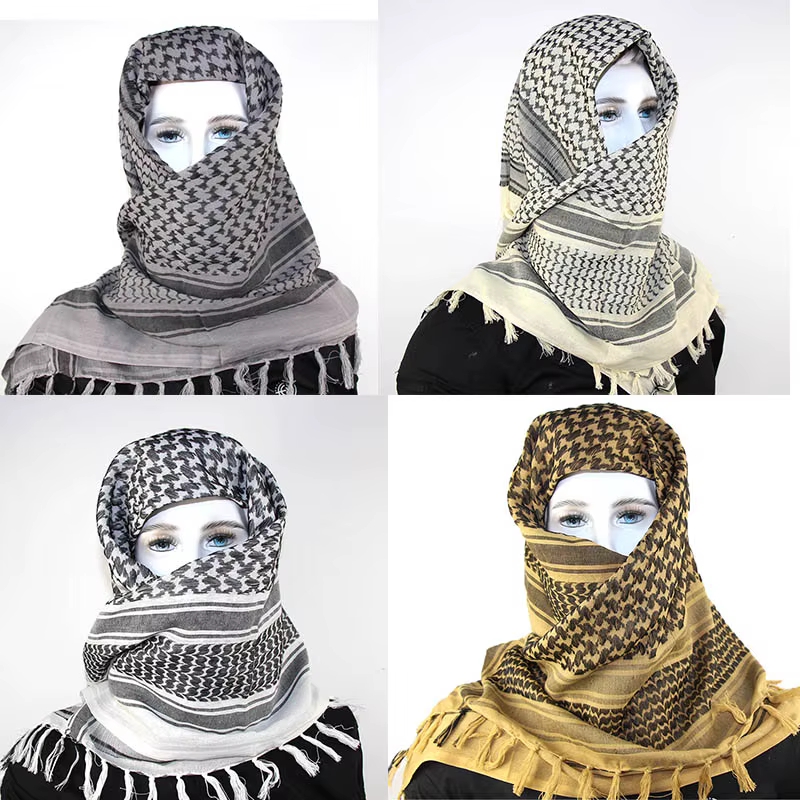 Offre spéciale arabe Keffiyeh Shemagh écharpe coton hiver châle cou plus chaud couverture tête enveloppement coupe-vent