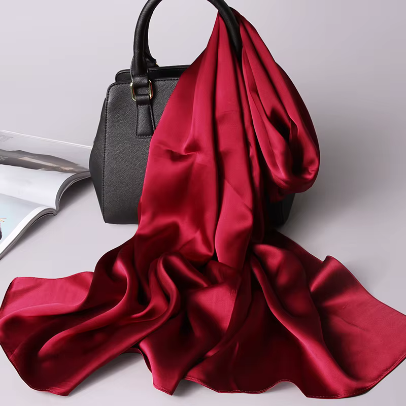 Foulard Long en soie naturelle pour femmes