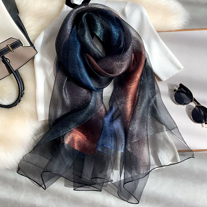 Injplanchers f-Châles et Écharpes en Polyester de Haute Qualité pour Femme