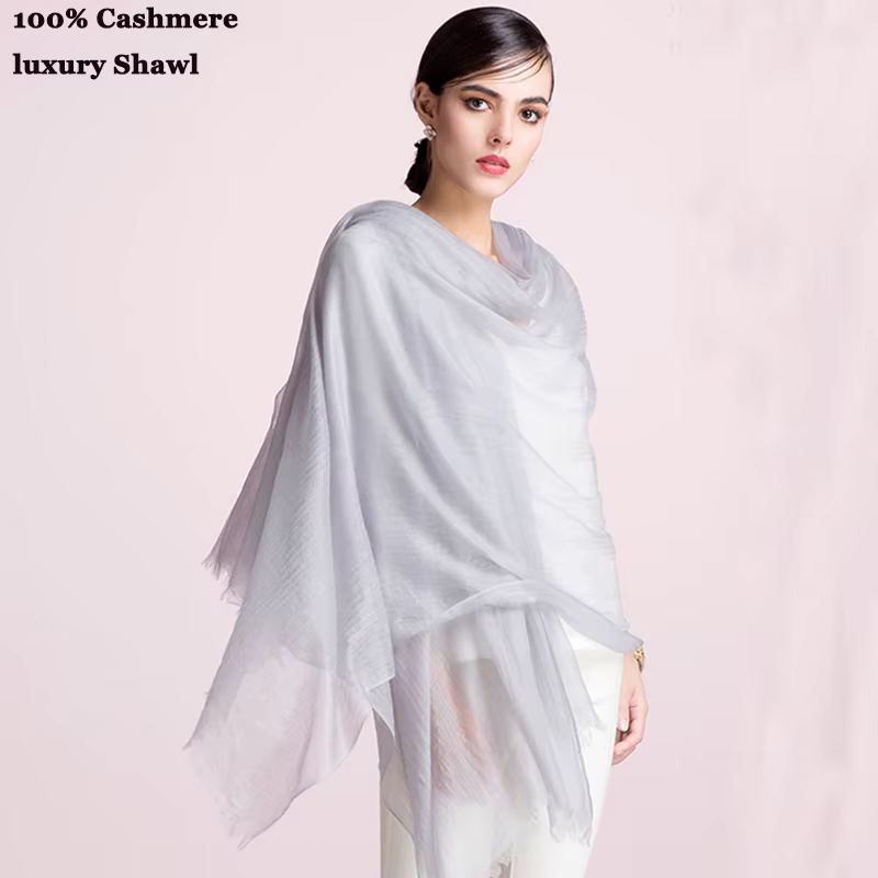 Écharpe en cachemire 400S/classe 100% pour femme