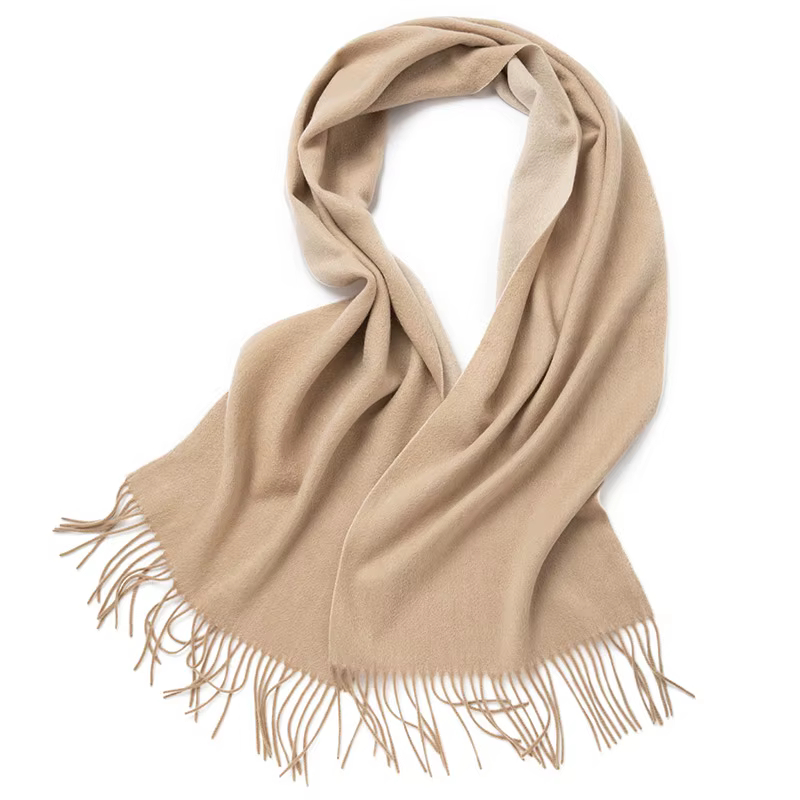 Écharpe en laine double face pour femme
