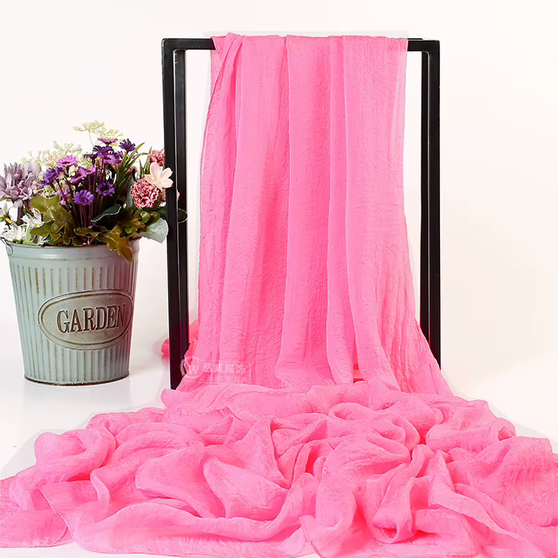 SOKUXILE 2018 soie blanche mince été châle wrap tippet doux pour fille étoles écharpe pour les femmes