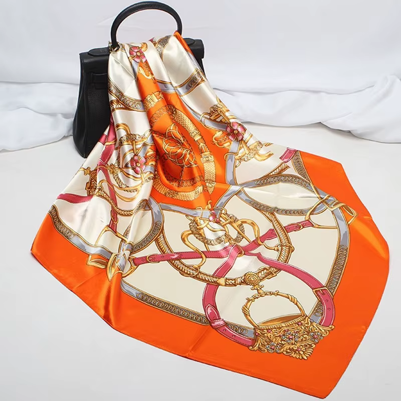 Foulard en Soie Imprimé 90x90cm