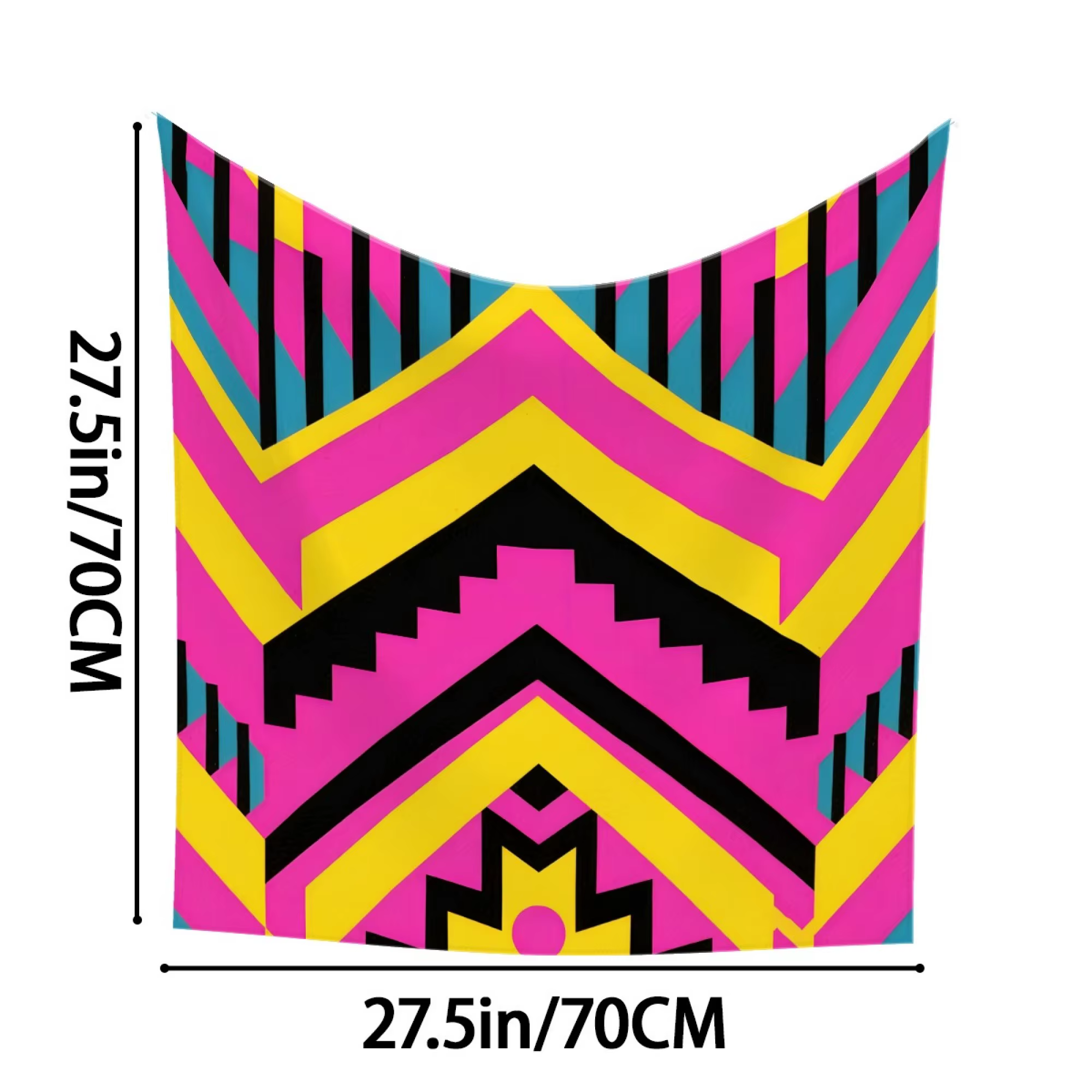 Écharpe à motif personnalisé télécharger un design abstrait géométrique floral