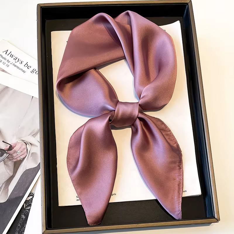 Écharpe simple de couleur unie pour femme