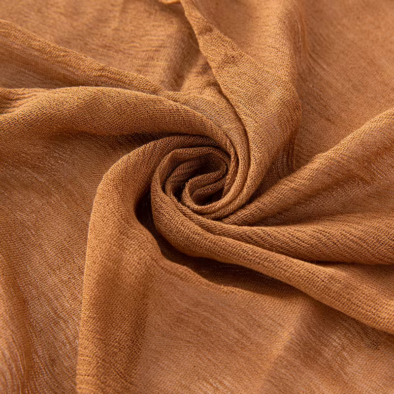 Offre d'usine : Grand foulard uni en coton doux et viscose