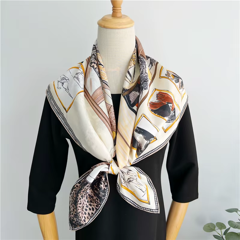 Foulard Carré Mûrier Pur pour Femme