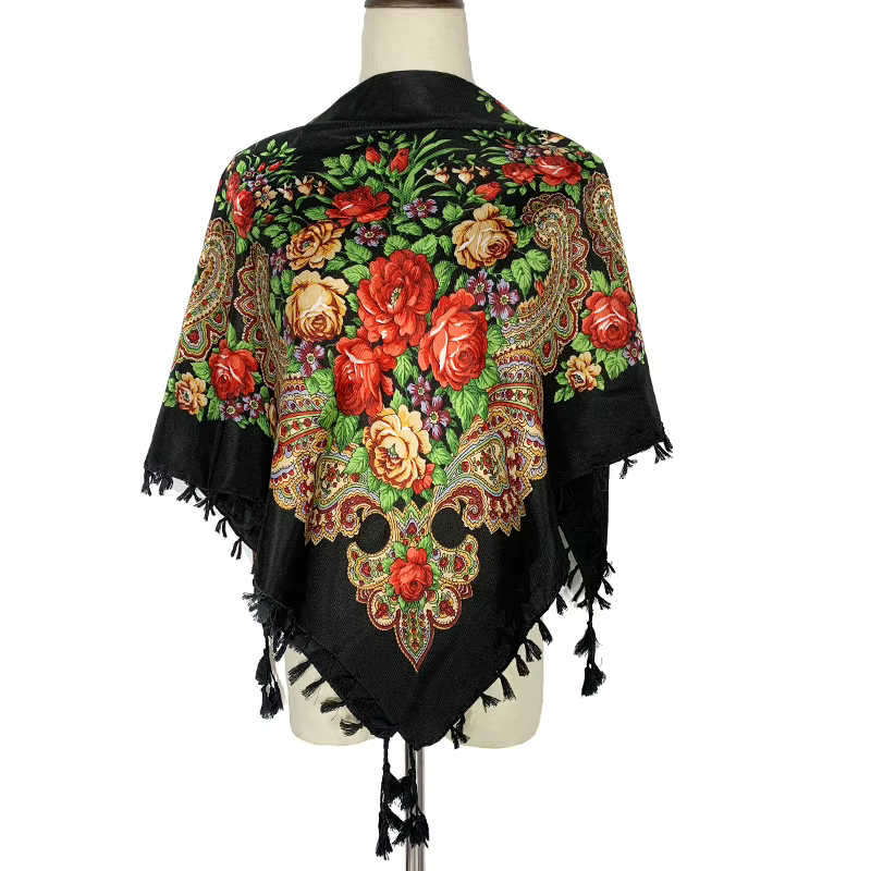 Foulard carré de Style russe