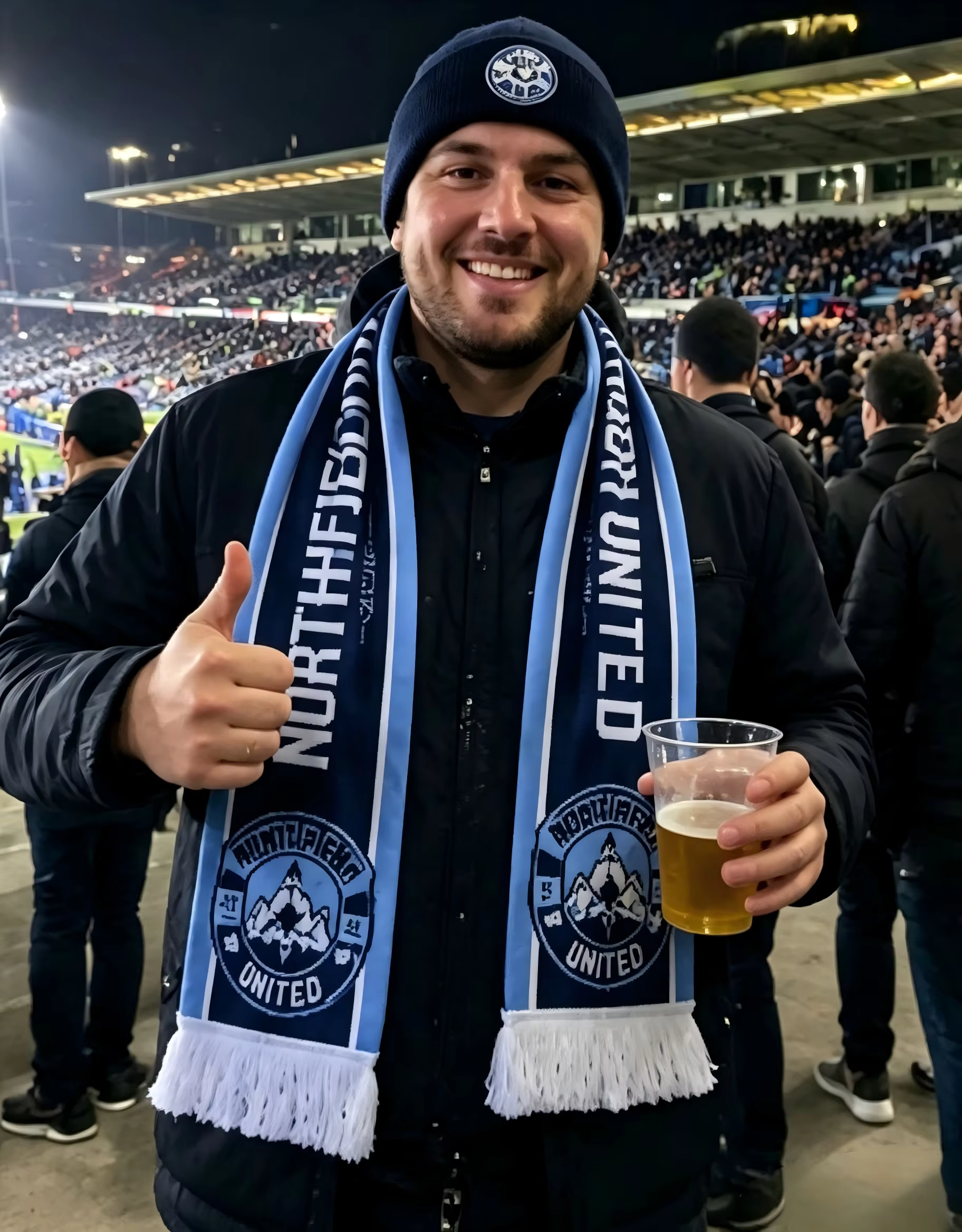 Écharpe de football personnalisée sans minimum de commande