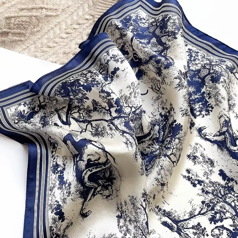 Foulard 100% Soie de Mûrier Naturelle pour Femme