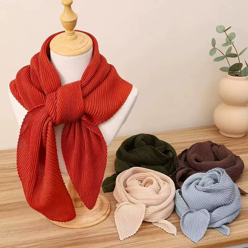 Nouveau foulard en coton et lin de couleur Pure 90